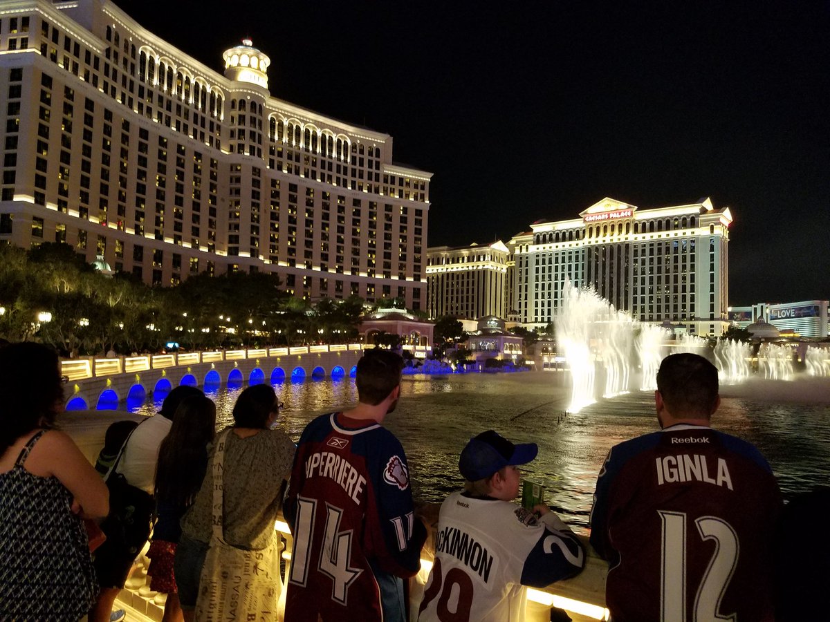 Monisnotaninja's tweet photo. Flashback after the @Avalanche win in #LasVegas #AvsKeyFan @DanPearce74 @AndrewPearce18 #GoAvsGo https://t.co/EJspYaTtbJ