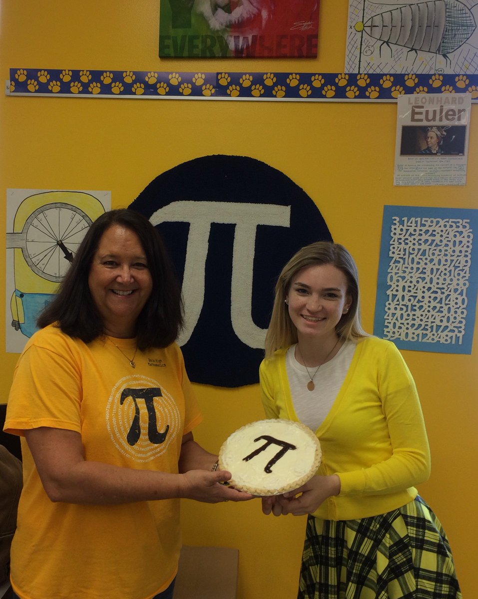 bocaratonhs's tweet photo. Pie for #PiDay ....what could be better? How far can @pbcsd recite pi? Let's start with 3.14159265359 Apple, Pecan, Key Lime, Pumpkin #mmmpi https://t.co/3VAq8VcrJW