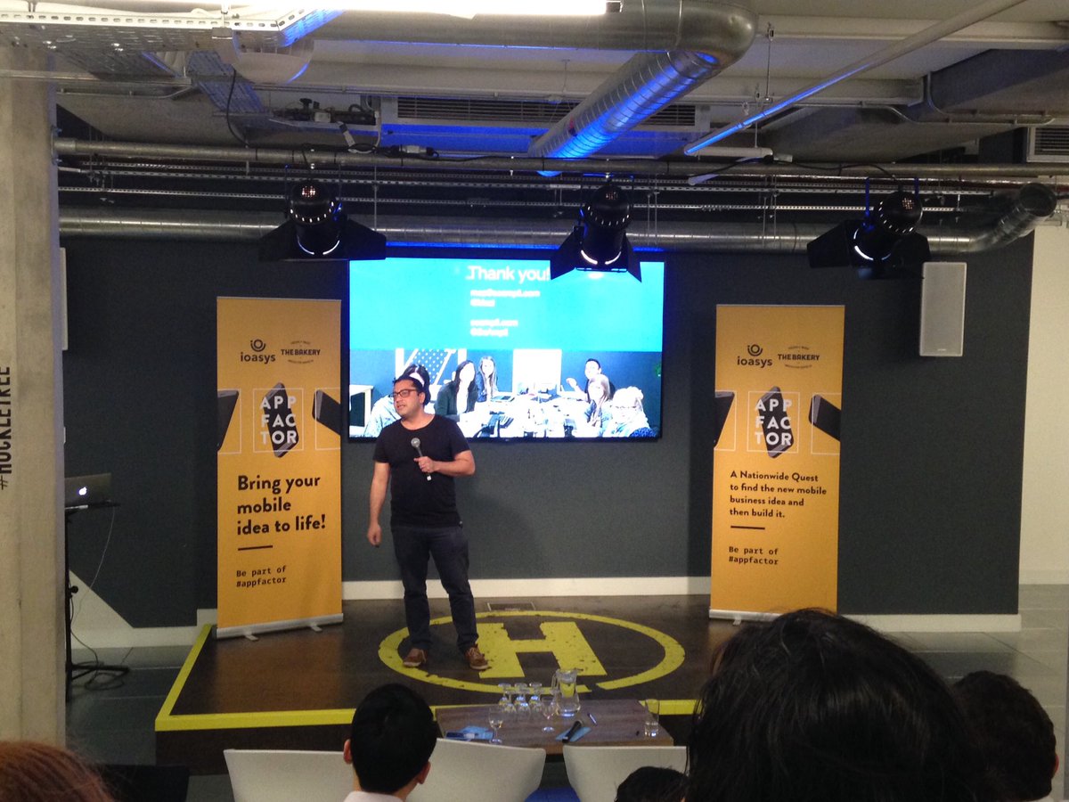 SoAmpli's tweet photo. .@Mazi on stage talking about our exciting #startup journey so far during the Grand Final at @AppFactorUK @huckletree https://t.co/oFjAtxaByr