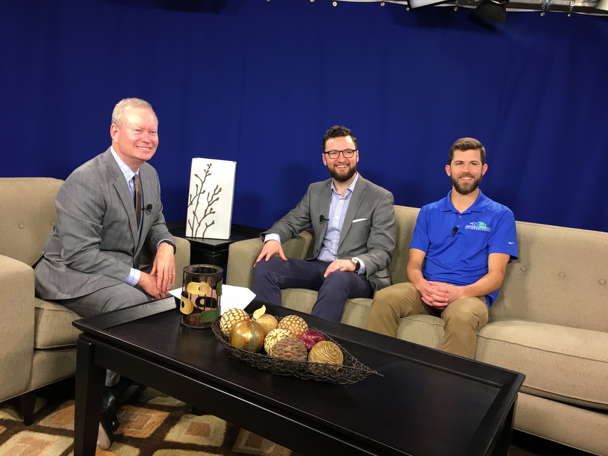 OKCMarathon's tweet photo. 2016 winner Patrick Gomez, Zac Fowler &amp; @MickCornett talked 2017 #RuntoRemember! Watch the interview, April 1st on Channel 20 or YouTube! https://t.co/uJsRx70cJZ