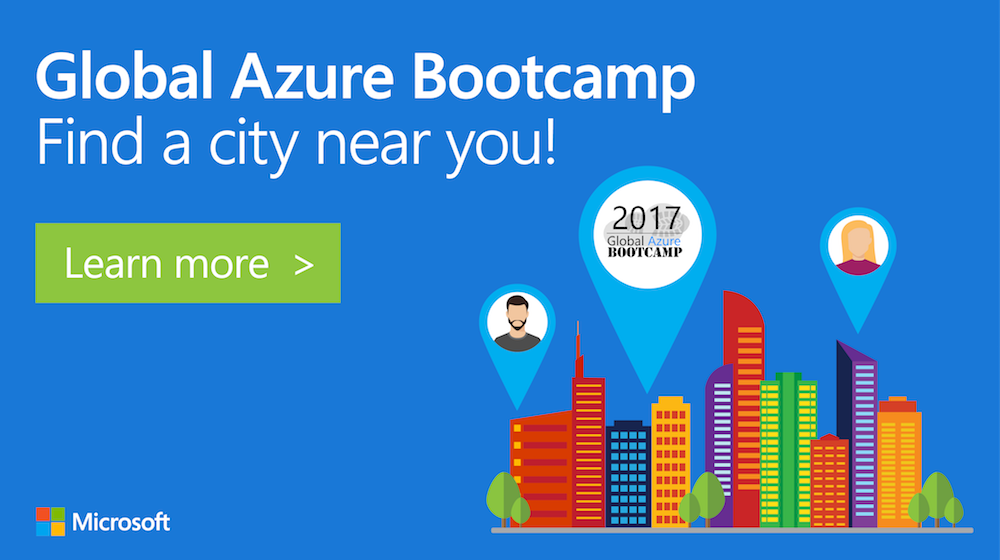 Azure's tweet photo. Join hundreds of other organizers at the #GlobalAzure Bootcamps by helping out &amp; being a part of the experience: https://t.co/K693lF2iuQ https://t.co/x4uyjzgptP