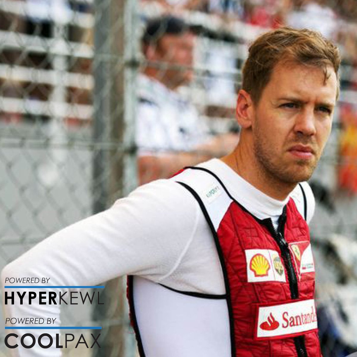 TechNicheEurope's tweet image. This says it all. #legend #coolingvest #f1 #Formula1 @ScuderiaFerrari #coolinglegends #heatstress #CuttingEdge #hyperkewl #champion 🏁🏁🏁