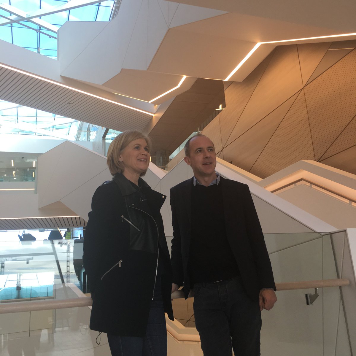 centralbank_ie's tweet photo. Architect Peter McGovern shares his vision for our new building with Anne Cassin for upcoming @RTENationwide programme #onthemove https://t.co/nQJci7gmE7