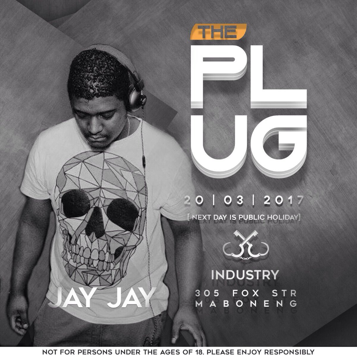 ThePlugEvent's tweet image. Its almost time for the ULTIMATE HOOK UP.

INDUSTRY | 305 Fox Street Maboneng

20 | 03 | 2017

#ThePlug20thMarch