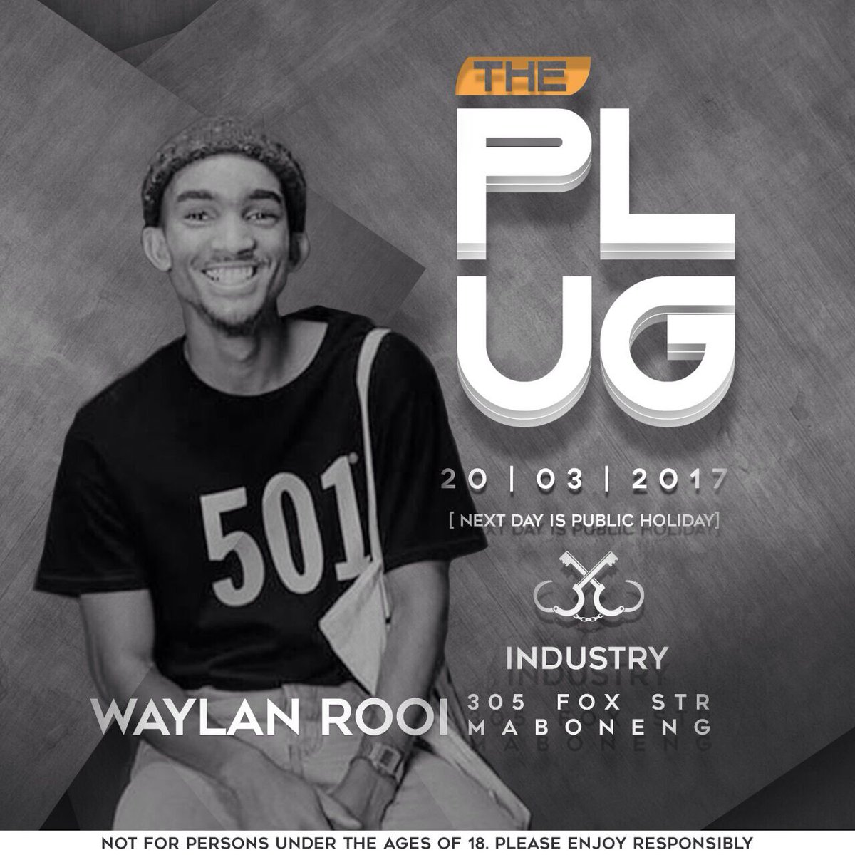 ThePlugEvent's tweet image. Its almost time for the ULTIMATE HOOK UP.

INDUSTRY | 305 Fox Street Maboneng

20 | 03 | 2017

#ThePlug20thMarch