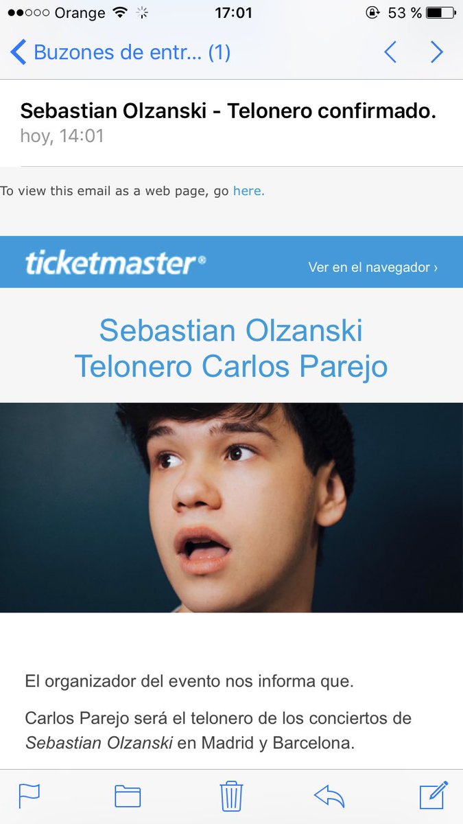 TeamSebSpain's tweet photo. Ticketmaster ya ha confirmado a Carlos Parejo como telonero de Sebastian en Madrid y Barcelona. https://t.co/fc6Mk9iiRj