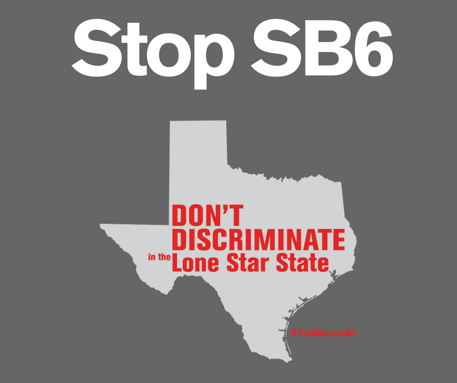 ACLUTx's tweet photo. URGENT: The TX Senate votes on the anti-transgender #SB6 today. Call your senator &amp; tell them to vote "No!" https://t.co/Vtsx3A416t #StopSB6 https://t.co/xy6U3FxMJK