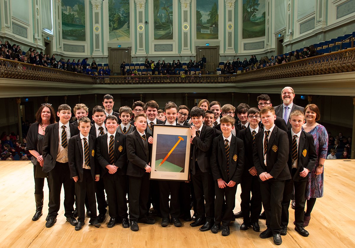 comartspartner's tweet image. 🎉Abbey Grammar School from Newry winners of the Seamus Heaney Award for Achievement 2017🎉