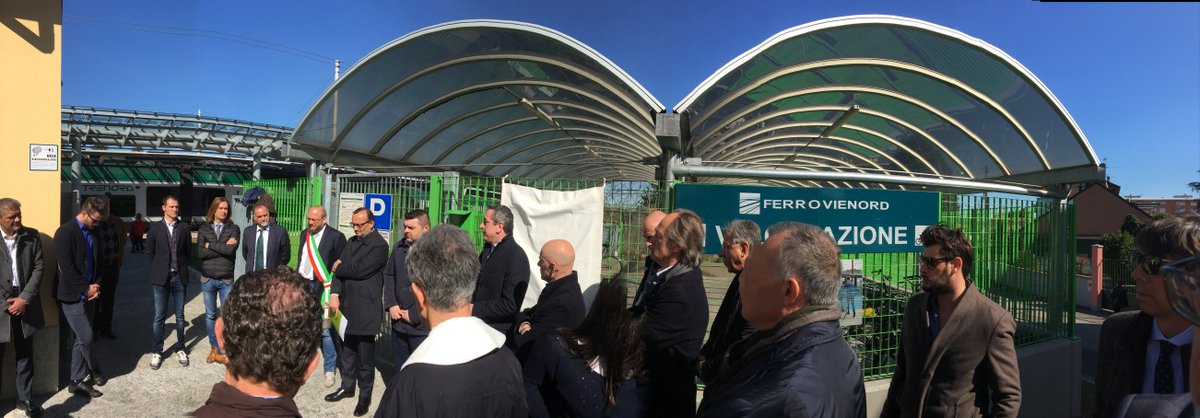 #Ferrovienord has recently opened a new secure #Velostation to facilitate bike + train intermodality in Milan area. #bikeparking