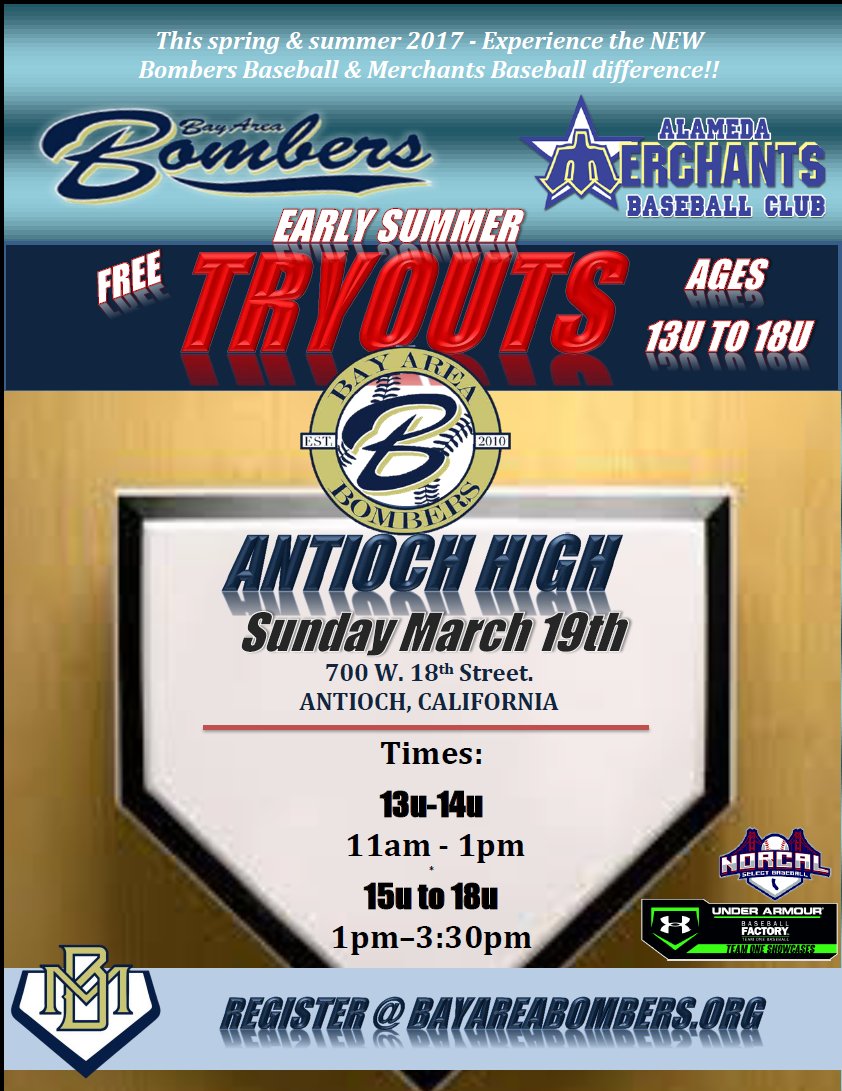 Bay Area Bombers and Alameda Merchants are joining forces to bring you the best summer ever.!! Don't miss out. Register for more information