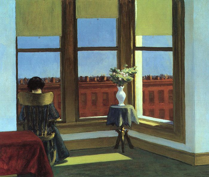 Al parecer, mi función en esta vida es ser observadora de amores ajenos, posibles o no.  

#Pizarnik #Hopper