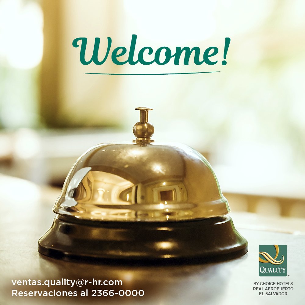 Estamos esperando tu visita, esta es tu casa.
#hotelqualitysv