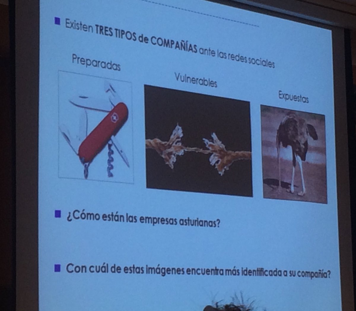 CrisAlvarezSua's tweet photo. Existen 3 tipos de empresas en #RRSS ... donde se encuentra la tuya? @cesarcajete #InformeTop250 https://t.co/Rd62njFMHj