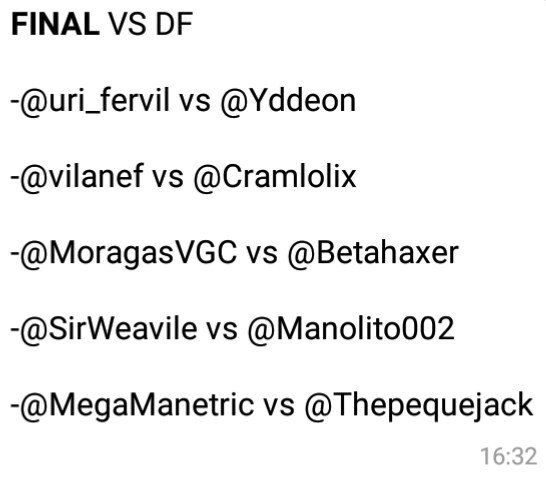 PokePartyHard's tweet image. Final de la liga de clanes
PokePartyHard vs @DFactoryVGC