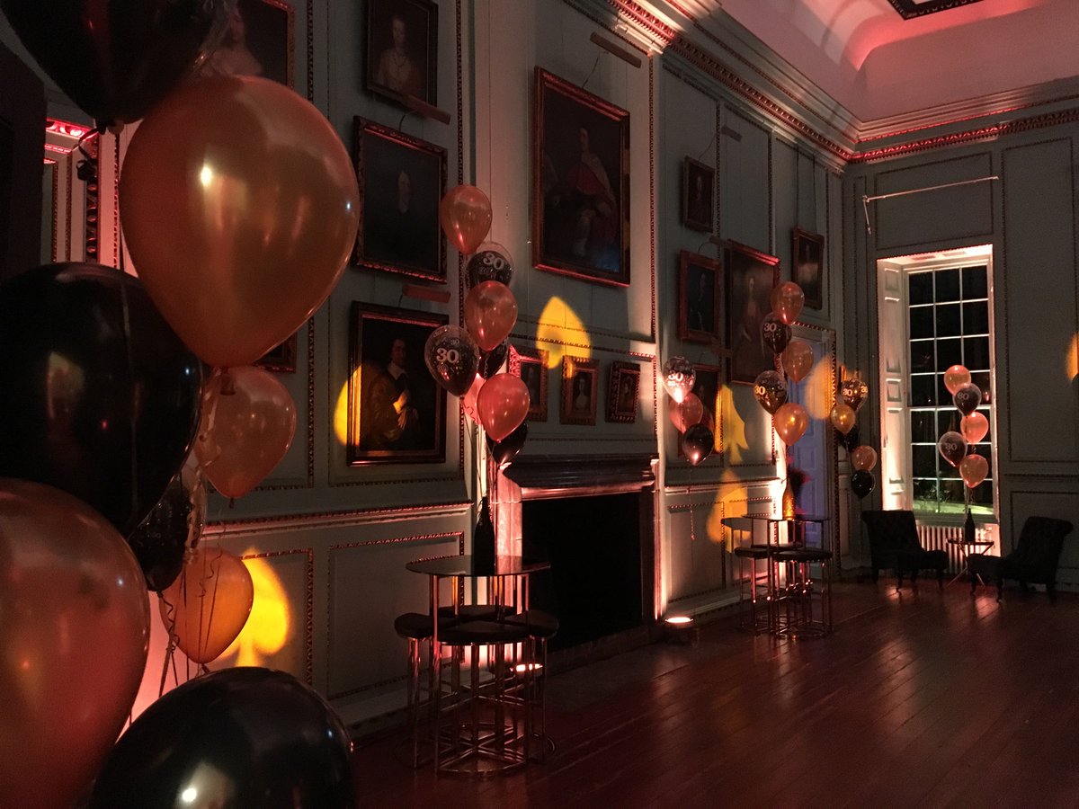 Love how our venue looks for this Black and Gold Private Party! #Kentvenue #weddingvenue #party