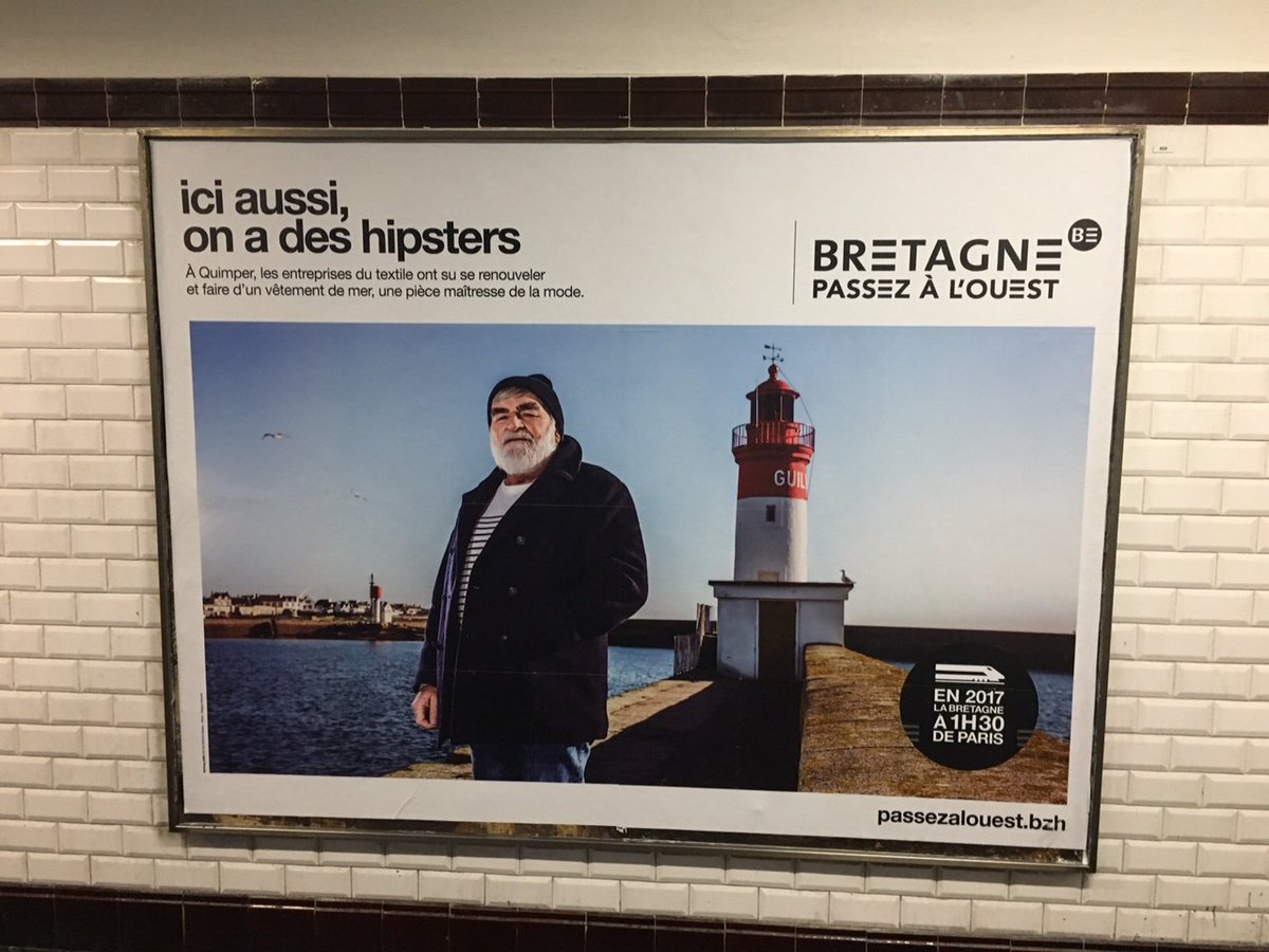 regionbretagne's tweet photo. #passezalouest dans le métro pour donner des envies de #bretagne Début de l'affichage massif à Opéra, Concorde, Étoile, Villiers, La Défense https://t.co/7WKfgLi2EY