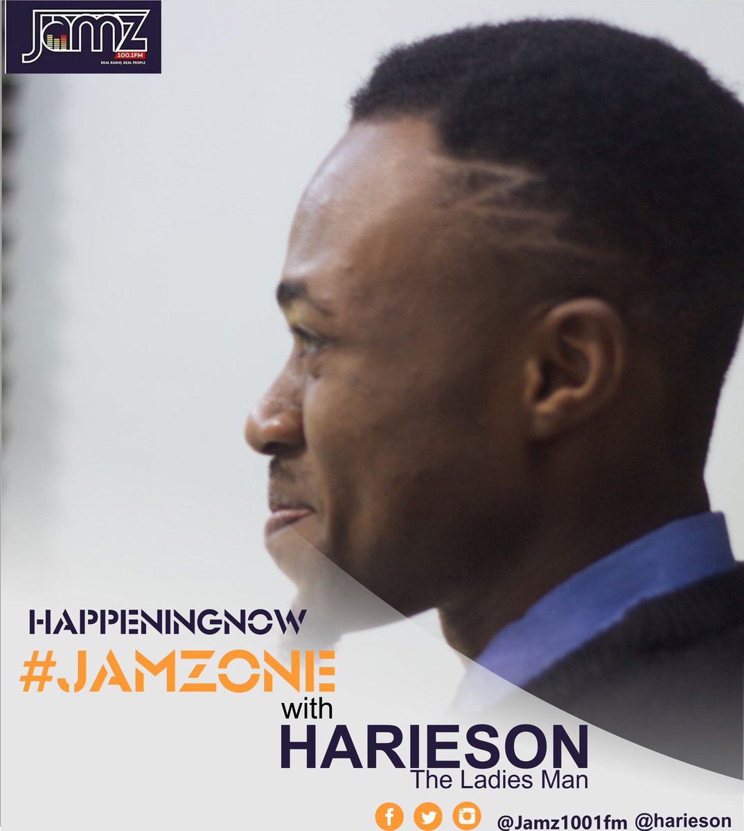 Jamz1001FM's tweet photo. #NowOnAir : @Harieson On the #JAMZONE 
#GoodMusicAddiction
#100Jamz
#Jamz1001fm
#IbadanLawa https://t.co/QxiitXSuOU