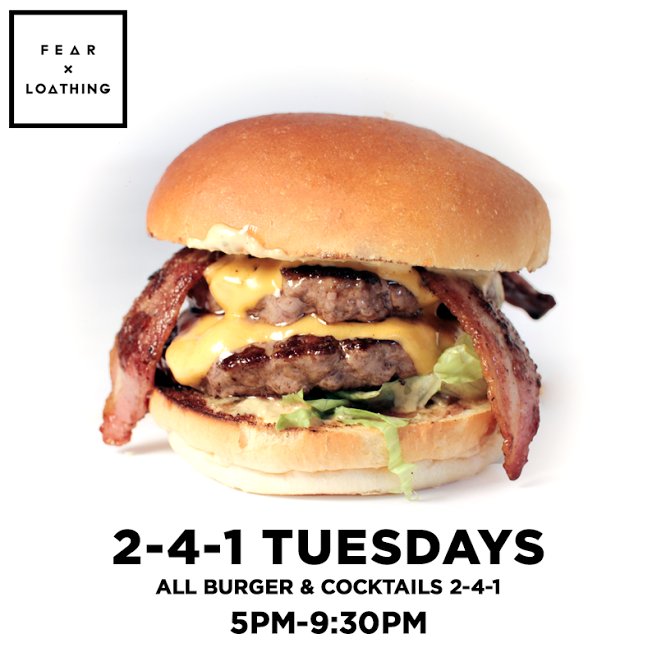 Join us this evening for some 2-4-1 Burgers &amp; Cockatils between 5pm-9:30pm! #241Tuesdays  #Burgers #Cocktails #sheffieldissuper