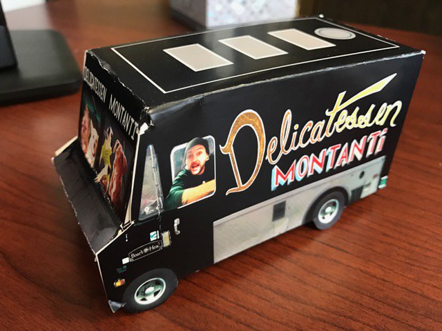 BellefieldOP's tweet image. A mini Deli Montanti truck on my desk at Bellefield reminding me of delicious fresh deli sammies! Visit Michael's truck today @BellefieldOP