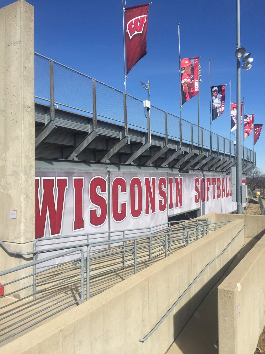 ThysseDesign's tweet photo. Check out the new graphics we designed for the Goodman Softball Complex. Just in time for the season! #xgd #UWSoftball #Softball #Design https://t.co/ZxFKaq51Jl