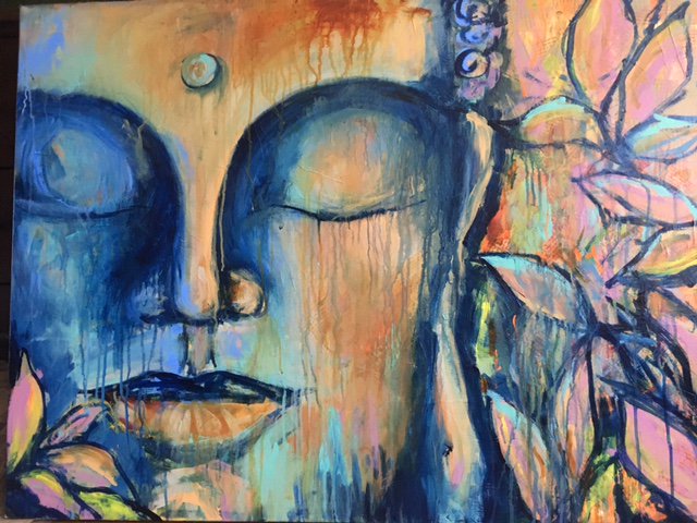 SoNoSidewalk's tweet image. Stave off any anxiety @SoNoSidewalk has this Buddha #spacalm Image is "I Am, I Matter, I Exist" by @Christafor #creativesoul #reassure #art