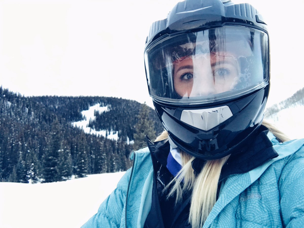 StephanieBe's tweet image. It's amazing the places that snowmobiling will take you 😍 Jumped on the snowmobiles right outside of @ElevationResort #ThePreferredLife