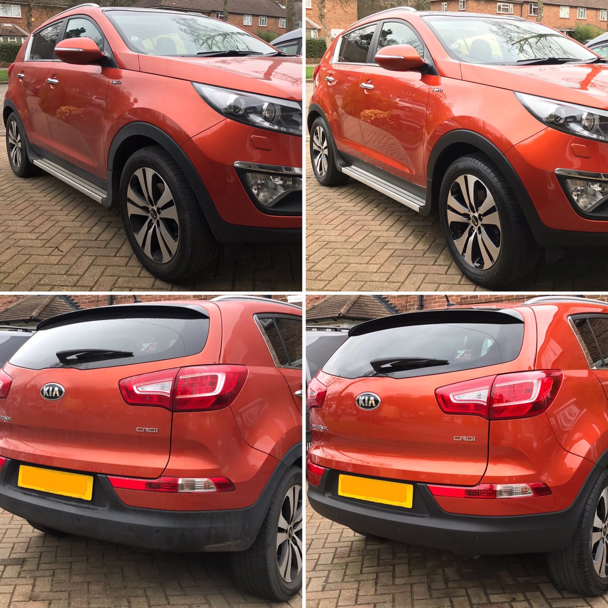 TKdetailingLDN's tweet photo. #kia #sportage before on the left and after on the right #detailing #London #surrey #TKdetailingLDN #tkdetailinggroup #pvdapproved https://t.co/pFhnzXG1i3