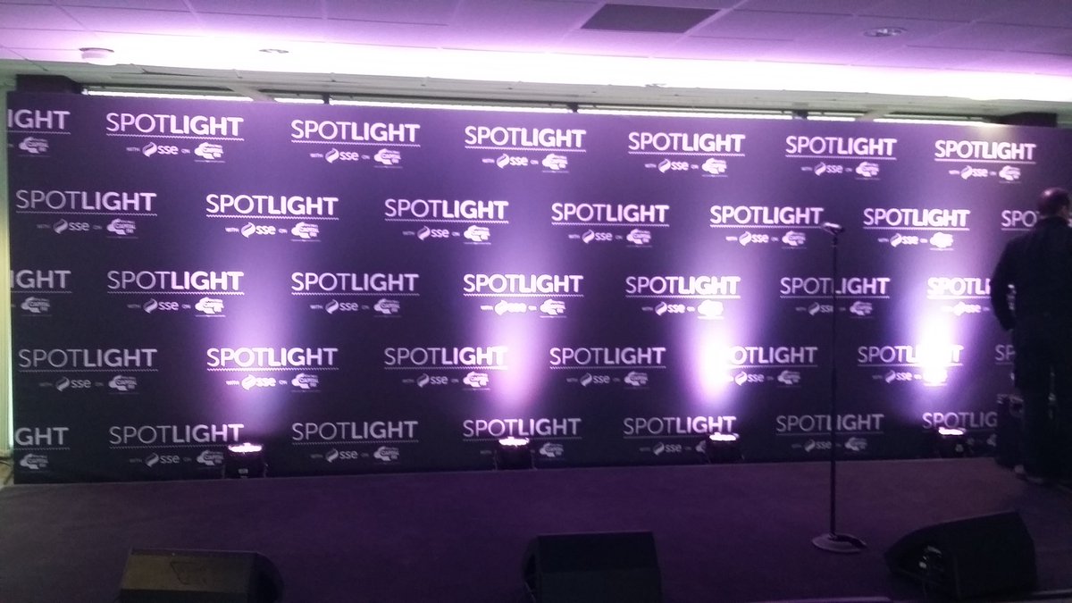 banksy40's tweet photo. Stage is set at #sseswalec and looking forward to judging last 3 acts  #SSESpotlight https://t.co/qcQg56xJb0