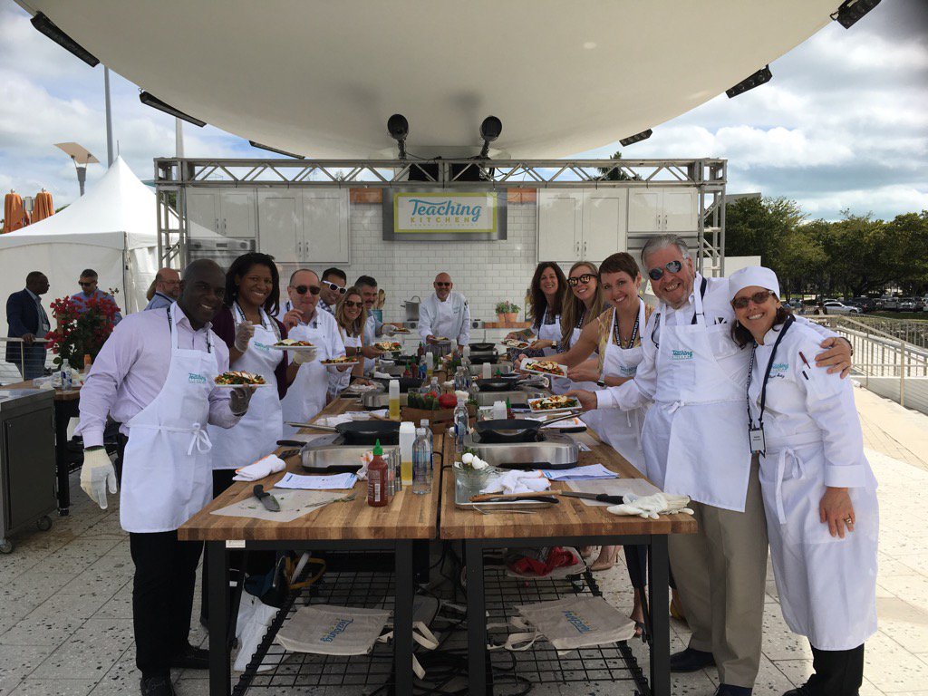 Teaching Kitchen Succcess! #Envision2020 <a href="/HenryHowardSr/">Henry Howard</a> <a href="/joko31/">Joann Khoder</a> <a href="/chefmulligan/">Ray Mulligan</a> <a href="/ChefAdam_FISD/">Adam Byrne</a>