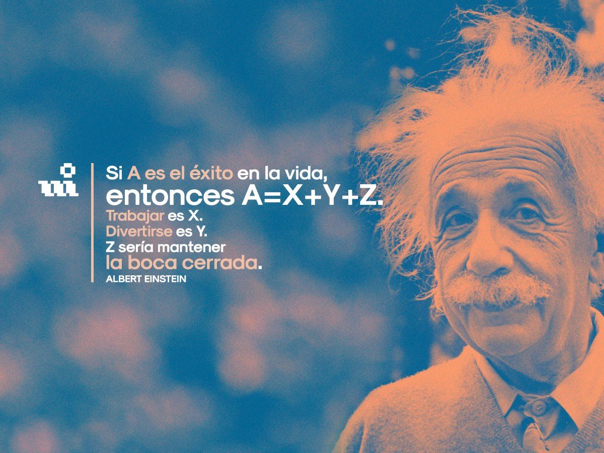 menteint's tweet photo. ¡Feliz cumpleaños, Albert Einstein! 
Nosotros seguimos en la búsqueda de "A". https://t.co/UGu0YKV1xo