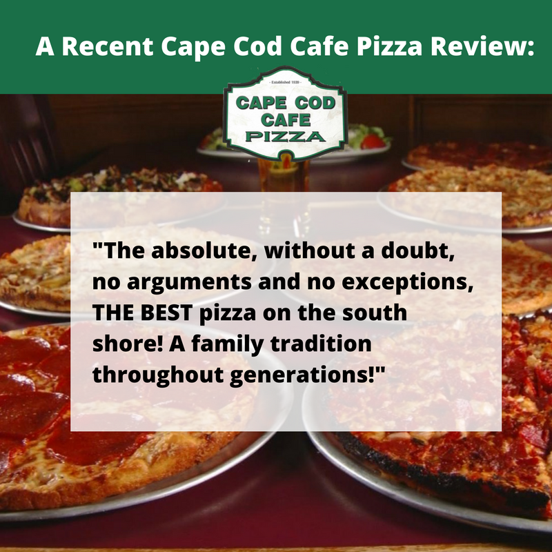 CapeCodCafe's tweet photo. "The absolute, without a doubt, no arguments and no exceptions, THE BEST pizza on the south shore!..." #CustomerReview #CapeCodCafePizza https://t.co/HwOfQ4LPX5