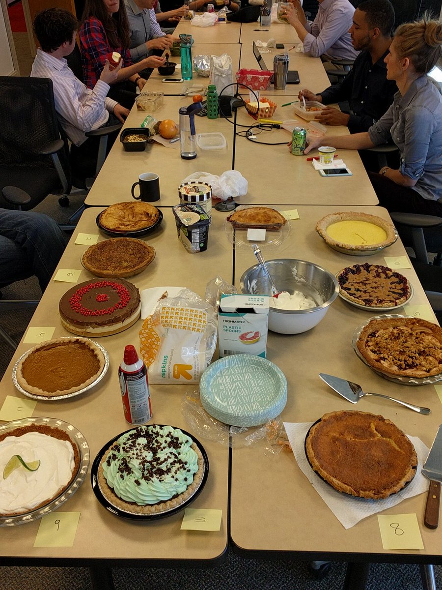 It's here! #PiDay pie off!! Om nom nom