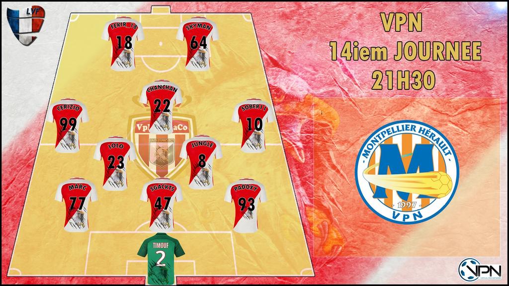 VPN_ASM's tweet photo. Compo de ce soir pour la 14 ème journée contre vpn Montpellier @EaglesPr0ject @VPN_France_PS4 https://t.co/TGd91GcqZT