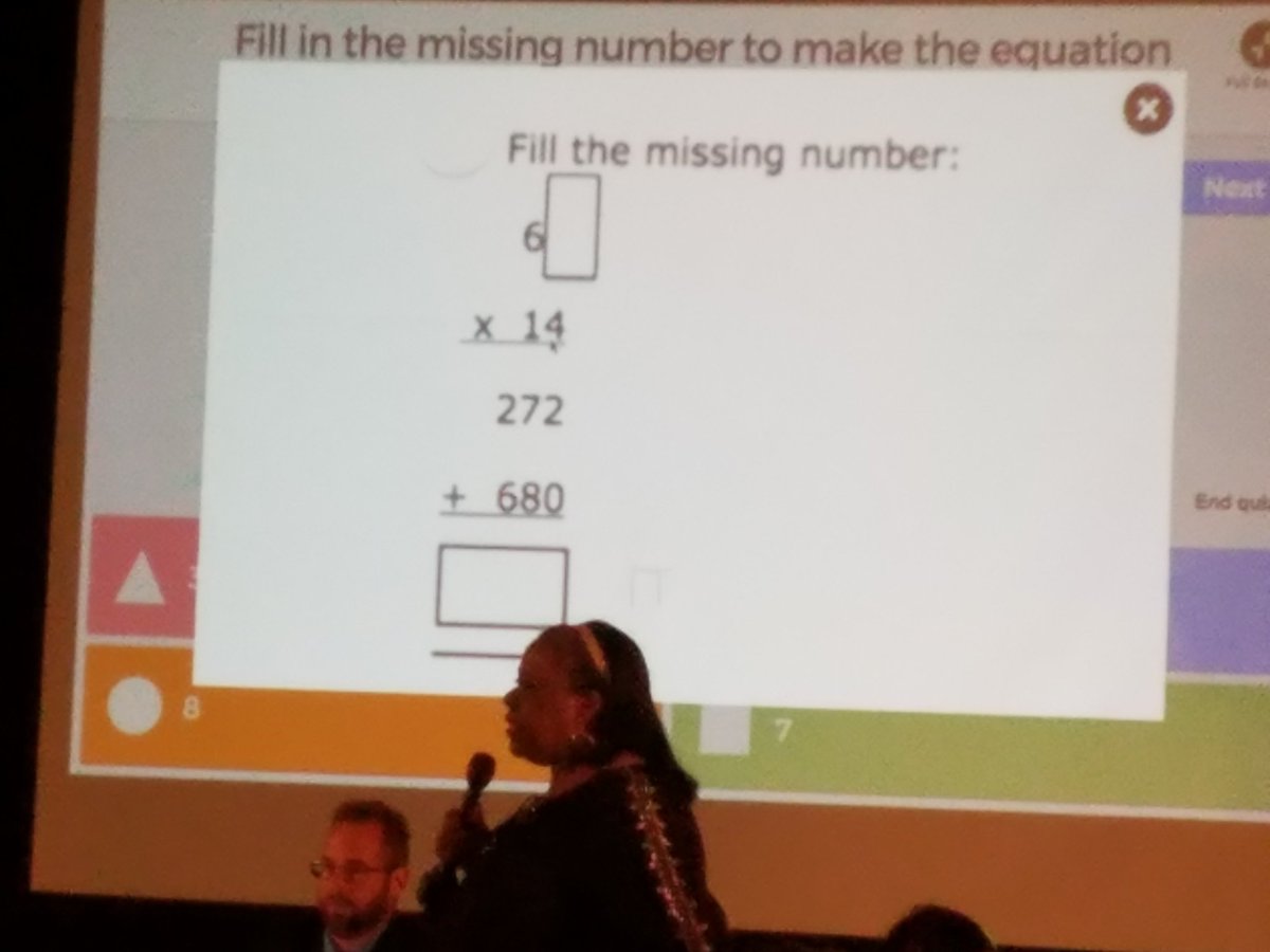 Tonya Burke explaining the answer to the students. What a wonderful job you did engaging our students!!! Lake Forest had blast!