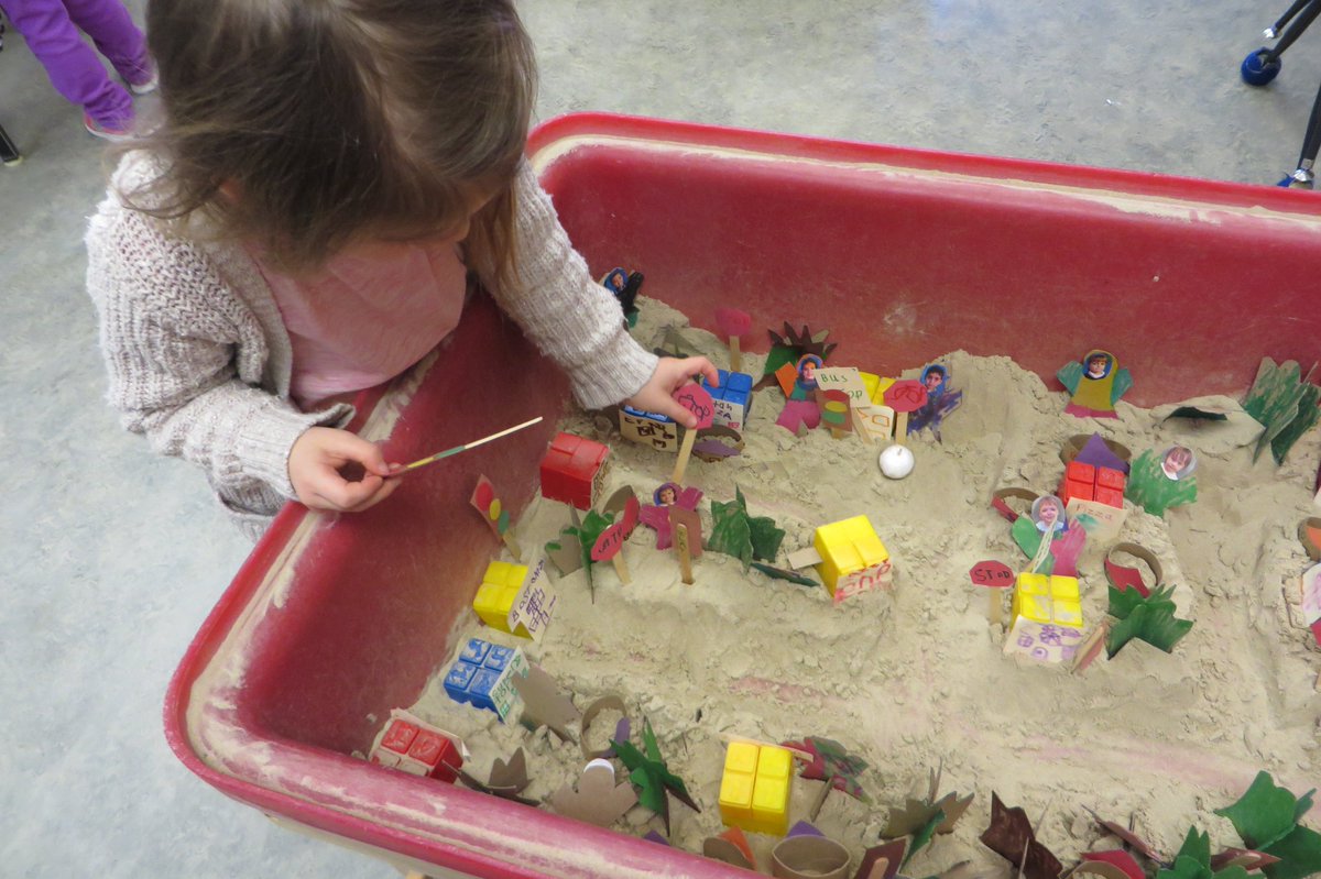 LmcfadyenM's tweet photo. Finishing up our sandbox community. #jbmlearners #kindergarten #WSDJBM https://t.co/gNvgOYscdU