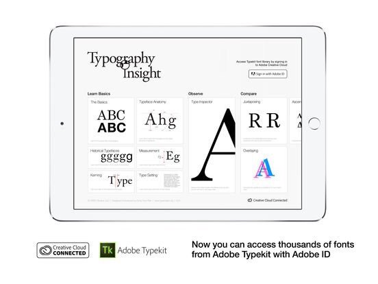 Rotulistas's tweet photo. Si os gusta la #tipografía, teneis gratis ahora Typography Insight. Y con acceso a ver las de Adobe Typekit. https://t.co/mGXQIqi5FR https://t.co/4uhm6pM5Cc