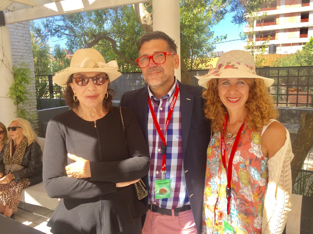 #PantallaPinamar Recepción Embajada de Rumania Con la querida <a href="/borgesgra/">Graciela Borges</a> y Trompi 🎬🎥🌲📈