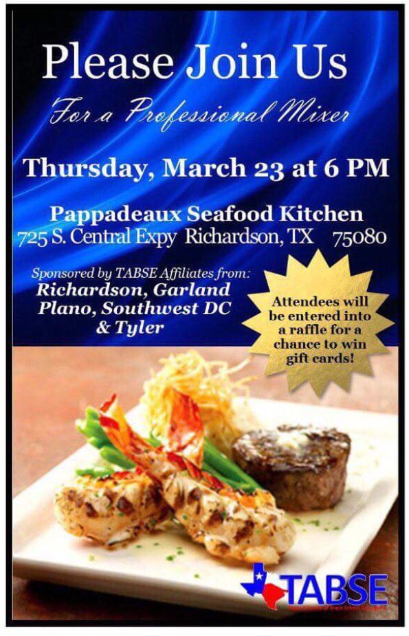 SWABSE2's tweet photo. Join area TABSE affiliates for an evening of fun, food, and fellowship! https://t.co/k3ZXZl954p