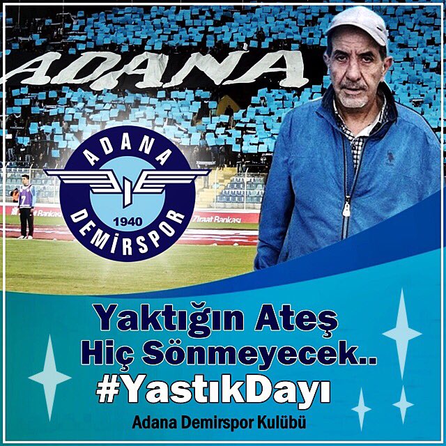 Bir Kaç Kelam Etmeden
Öyle Gitmek Varmıydı...
Yaktığın Ateş Hiç Ama Hiç
Sönmeyecek #YastıkDayı
#AdanaDemirspor #MaviŞimşek