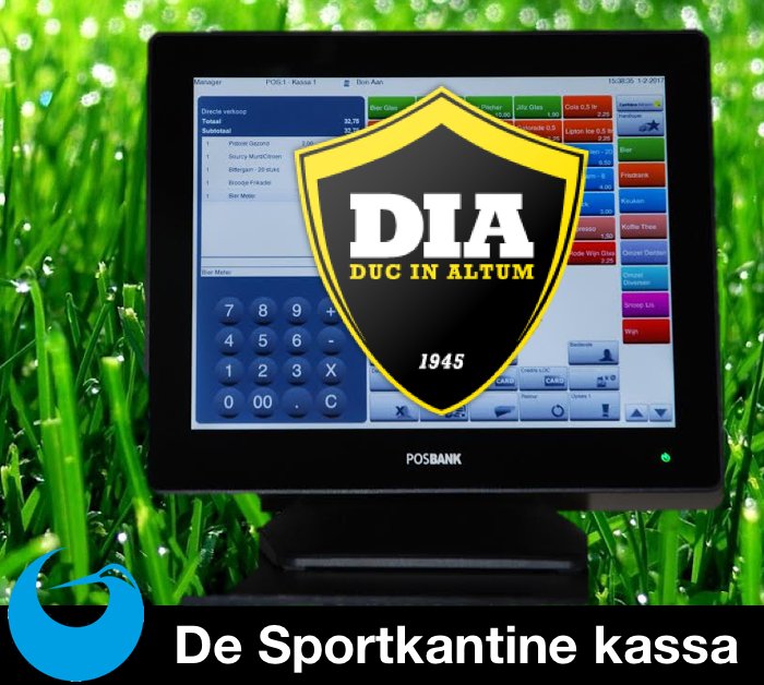 NIEUWE KLANT! Afgelopen vrijdag hebben wij RKVV DIA uit Teteringen blij mogen maken met De Sportkantine kassa. Veel succes!