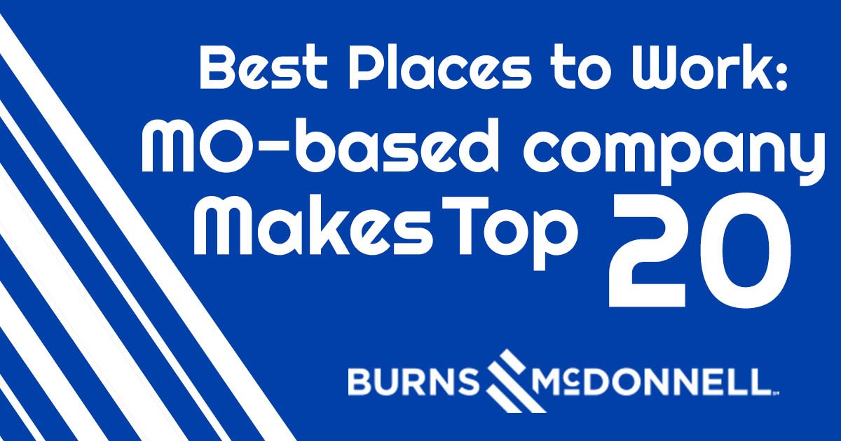 MoEcoDevo's tweet photo. Congrats to the #Mo company @BurnsMcDonnell for being listed as No. 16 out of 100 "Best Places to Work" https://t.co/HN3hzgkt5b https://t.co/QA1ZXMi7Rq