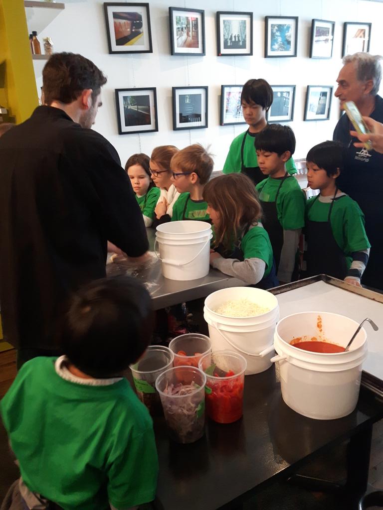 LOFTKitchen's tweet photo. And the pizza making class has begun! https://t.co/xyCJOxuvWh