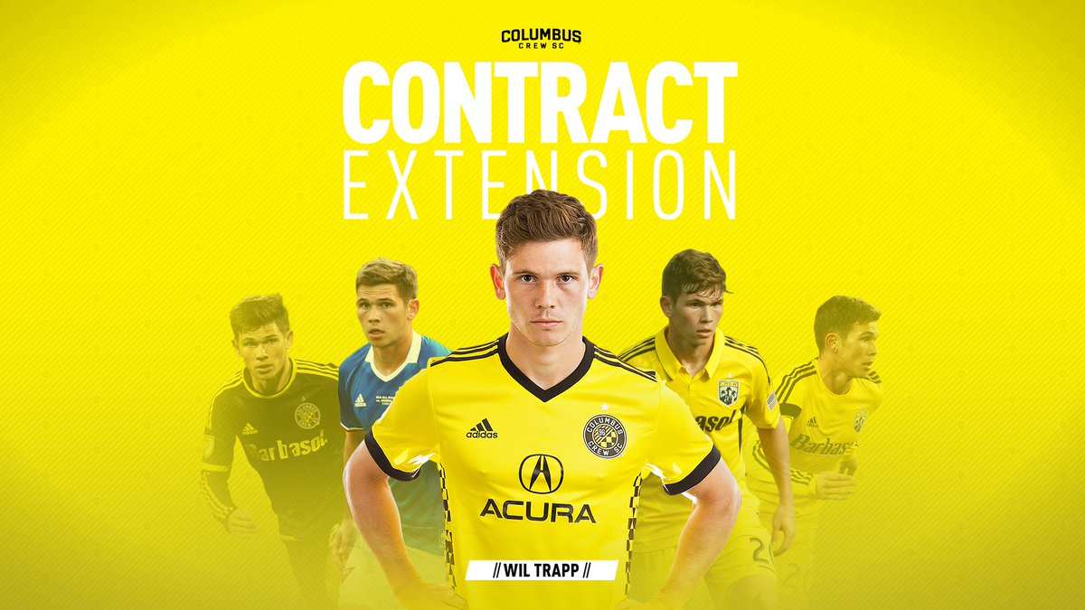 ColumbusCrew's tweet photo. 🚨 NEWS: #CrewSC has signed Homegrown Player @wil_trapp to a multi-year contract extension #ForColumbus.
📰 https://t.co/6CIZLeH0UM https://t.co/949UyRSv4S