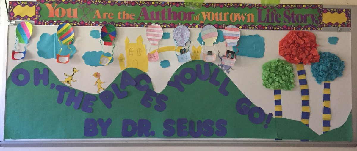 Thanks to Mrs. Crisci's class for  "hanging out" with us on Tuesday! We loved seeing your projects from Dr. Seuss week:) #MontourProud