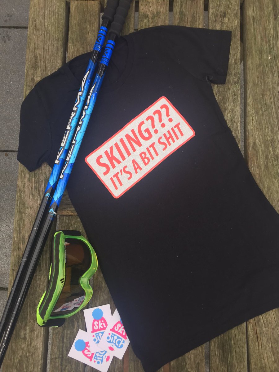 SkiBitchParty's tweet photo. T Shirts for girls who don't take life or themselves too seriously. 20% Easter discount quote luckybitch at checkout https://t.co/Pz9Id2OGcf https://t.co/tfjZnbvdzo