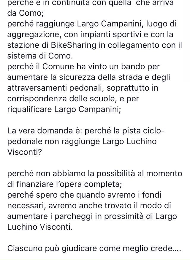 Perchè la#ciclopedonale invece dei #parcheggi ? Riflessioni su #mobilità #bici #traffico facebook.com/paolo.furgoni/…