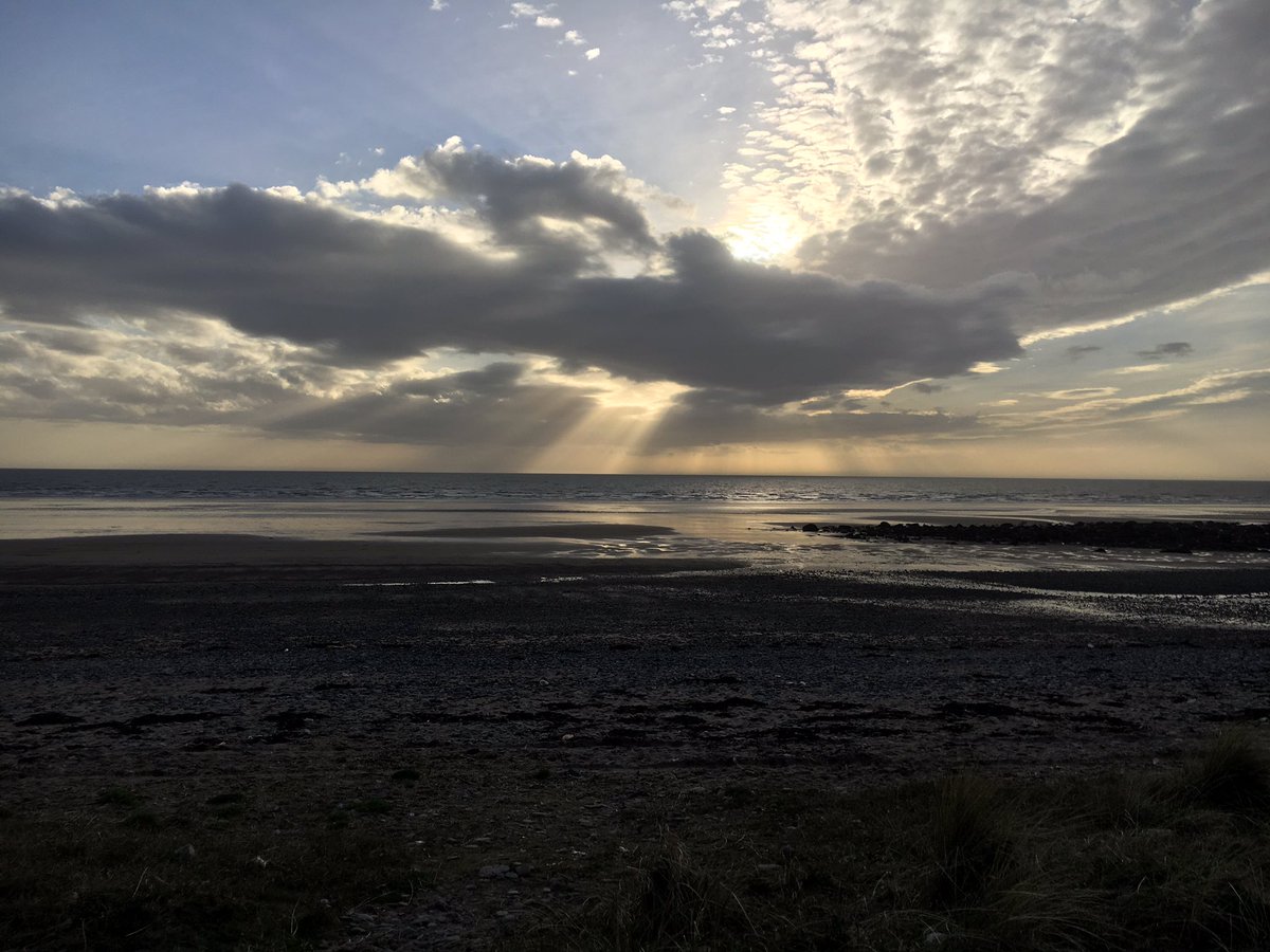 Windy and refreshing in Seascale tonight #walkonthebeach
