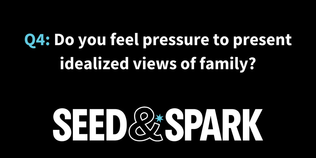 seedandspark's tweet photo. Q4: @nicoleopper &amp; @jennalaurenzo, you’re both telling queer stories. Any pressure to show idealized family relationships? #FilmCurious https://t.co/1uzagGPyFo