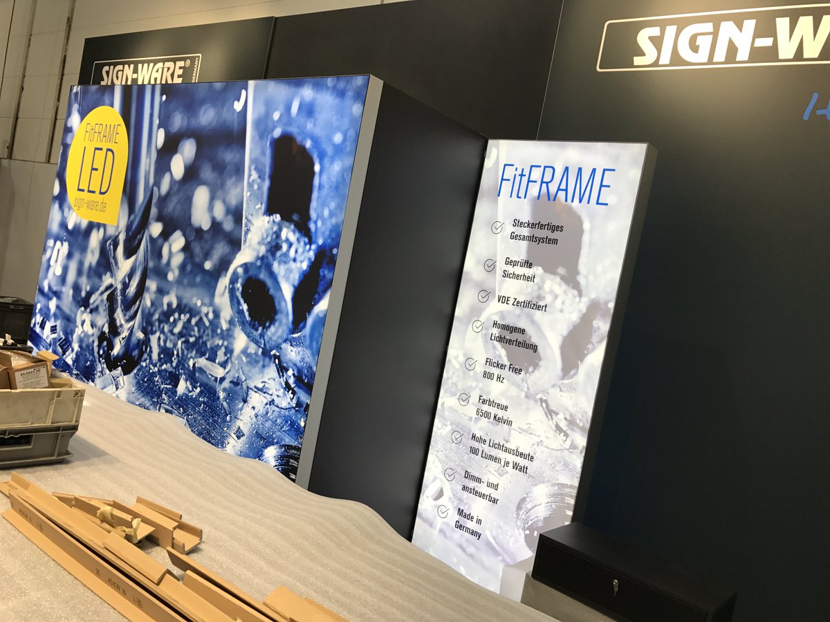 Messewoche gelaufen - Sensibilisierung erfolgreich - Gutes Gefühl. 
#FitFRAME_LED #FRAME_LIGHT