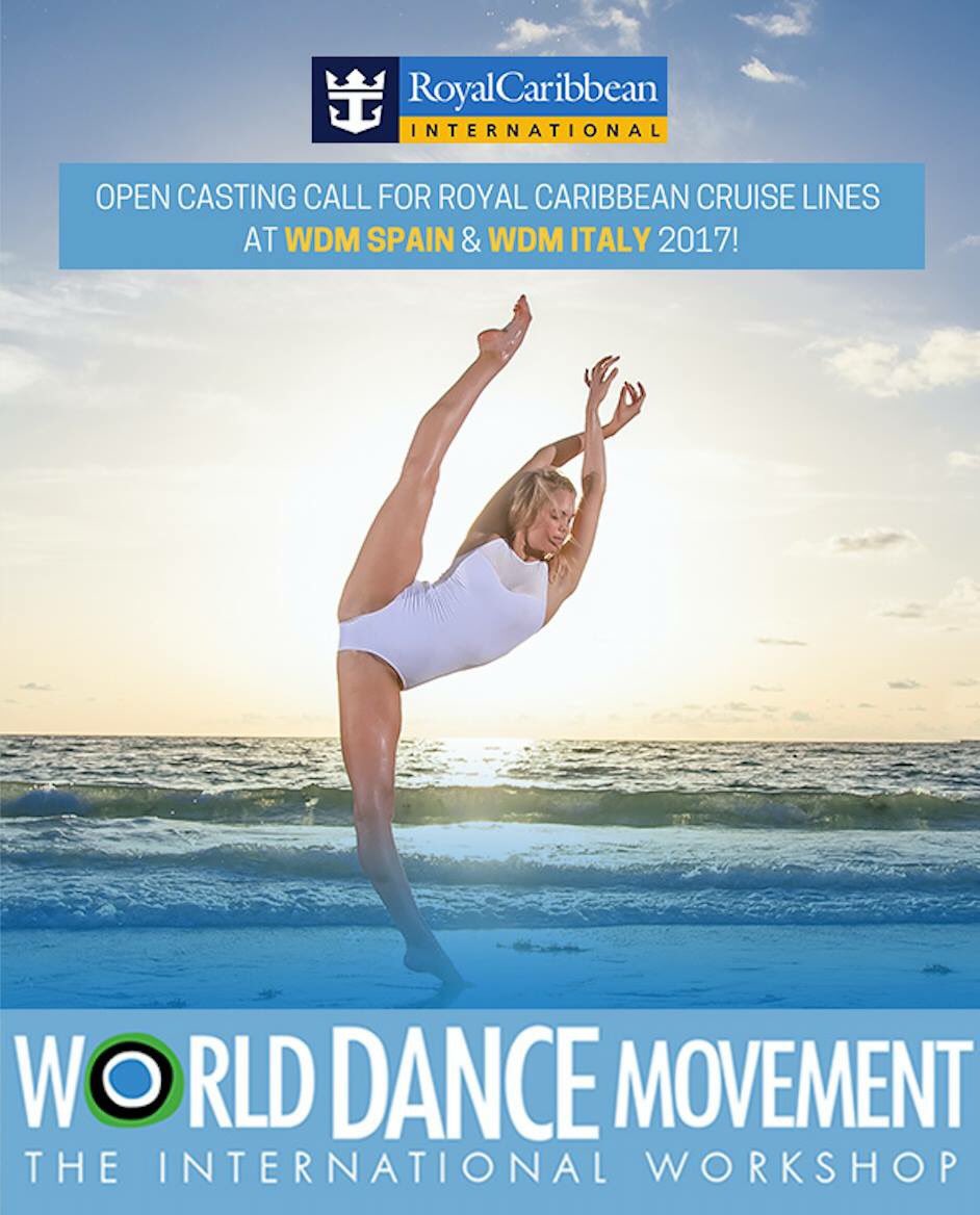 WDMdance's tweet photo. BREAKING NEWS!!! @RoyalCaribbean auditions at @WDMdance Spain & Italy: https://t.co/l0gyeDlset #RoyalTalent #danceaudition #singeraudition https://t.co/Yj2shSnuEd